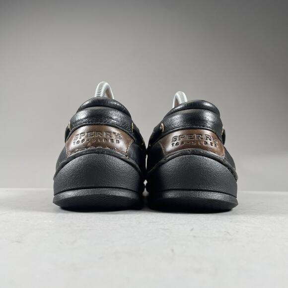 Sperry’s Gold Cup Men’s Size 9 M Slip On Black Leather Driving Loafer Casual GUC - Picture 3 of 9